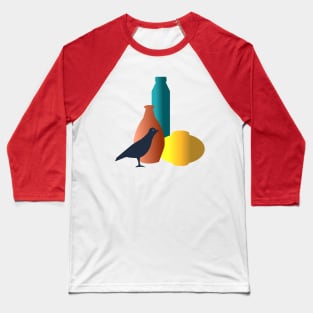 Mid Century Bird Baseball T-Shirt